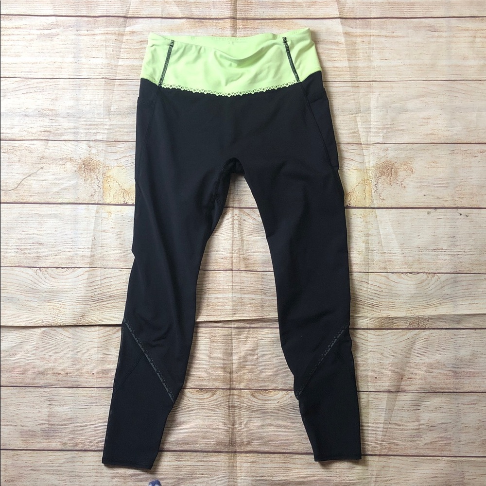 Ivivva‎ Neon Green and Black Kids Leggings 💜